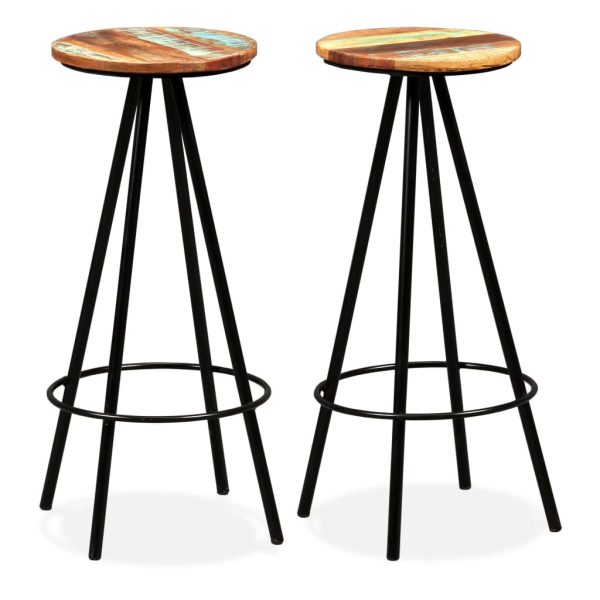 Conjunto de bar 3 pcs madeira recuperada maciça - Image 4