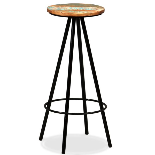 Conjunto de bar 3 pcs madeira recuperada maciça - Image 5