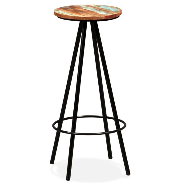 Conjunto de bar 3 pcs madeira recuperada maciça - Image 7
