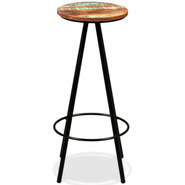 Conjunto de bar 3 pcs madeira recuperada maciça - Image 8