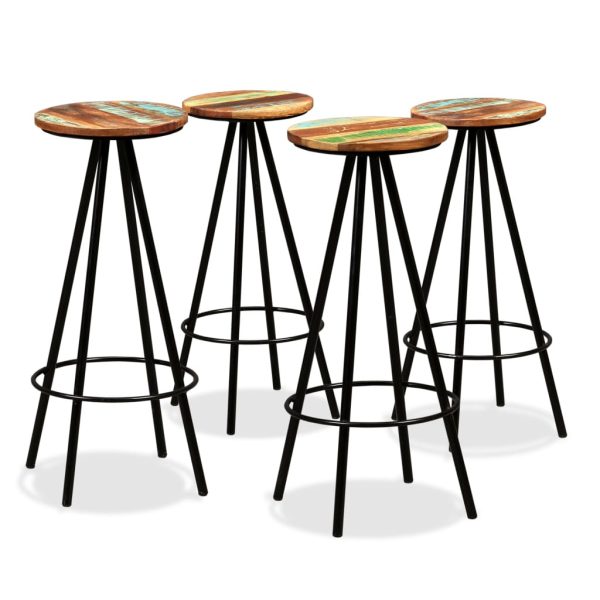 Conjunto de bar 5 pcs madeira recuperada maciça - Image 8
