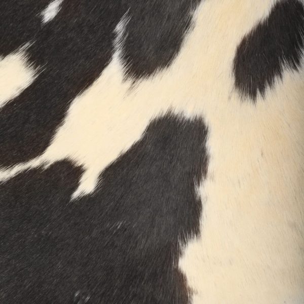 Cadeira borboleta em couro de cabra genuíno preto e branco - Image 4