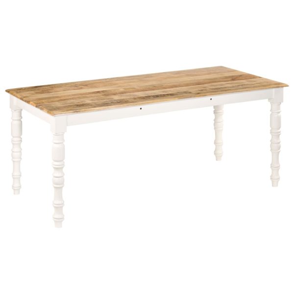 Mesa de jantar madeira de mangueira maciça 180x90x76 cm