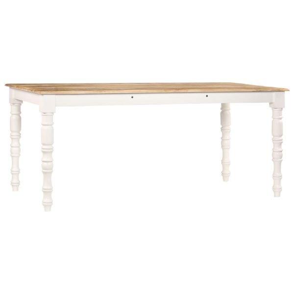 Mesa de jantar madeira de mangueira maciça 180x90x76 cm - Image 2