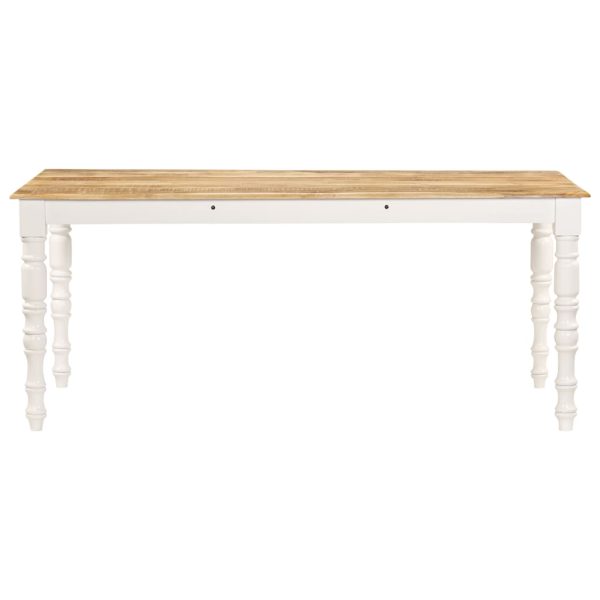 Mesa de jantar madeira de mangueira maciça 180x90x76 cm - Image 3