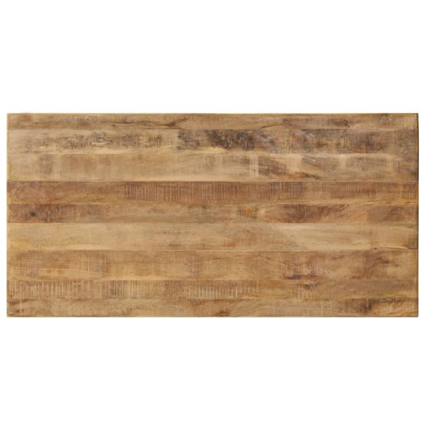 Mesa de jantar madeira de mangueira maciça 180x90x76 cm - Image 7