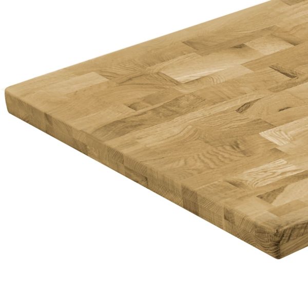Tampo de mesa madeira carvalho maciça retangular 44 mm 100x60cm - Image 4