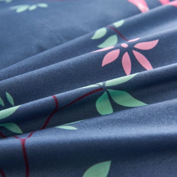 Conjunto capa edredão 200x200/80x80cm flamingo azul/rosa - Image 2