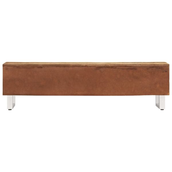 Suporte para TV madeira reciclada maciça 140x30x40 cm - Image 4