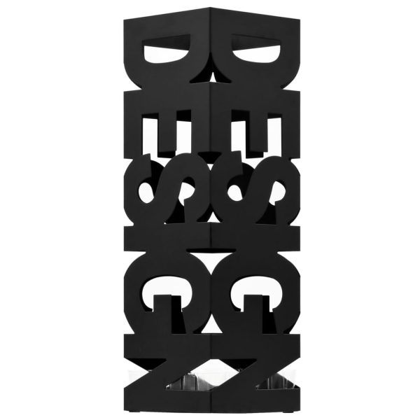 Suporte para guarda-chuvas design em aço preto - Image 2