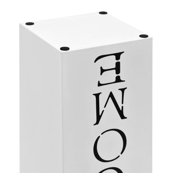 Suporte para guarda-chuvas Welcome aço branco - Image 5