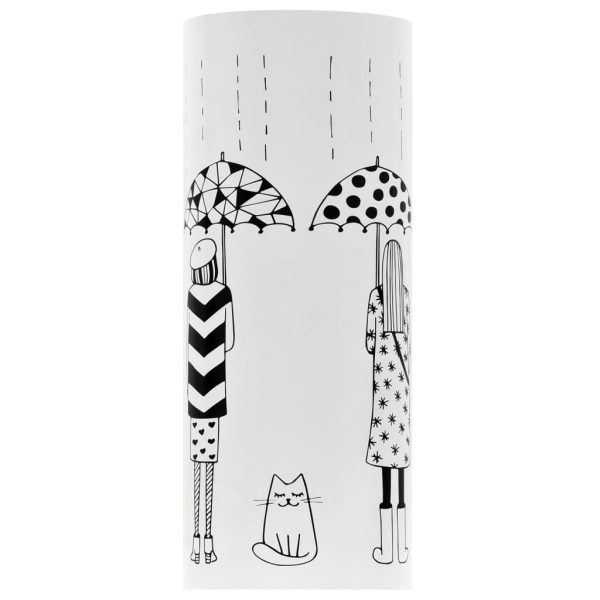 Suporte para guarda-chuvas c/ mulheres aço branco - Image 2