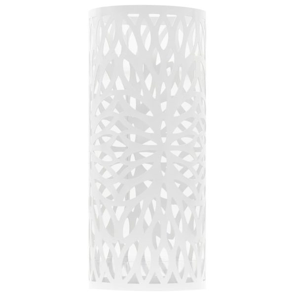Suporte para guarda-chuvas com folhas em aço branco - Image 2