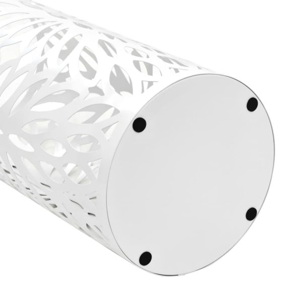 Suporte para guarda-chuvas com folhas em aço branco - Image 4