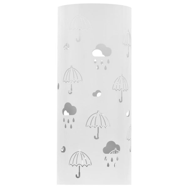 Suporte para guarda-chuvas em aço branco - Image 2