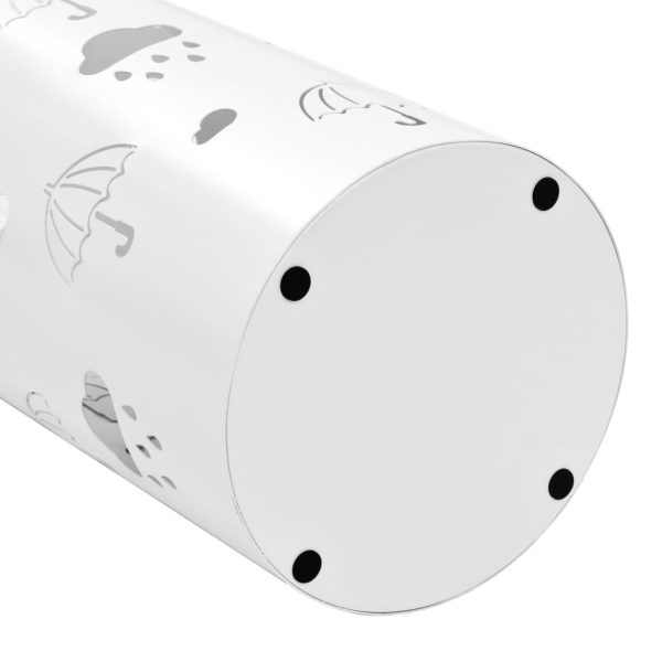 Suporte para guarda-chuvas em aço branco - Image 4