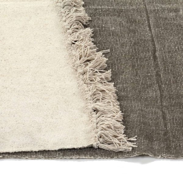 Tapete Kilim em algodão 120x180 cm cinzento-acastanhado - Image 4