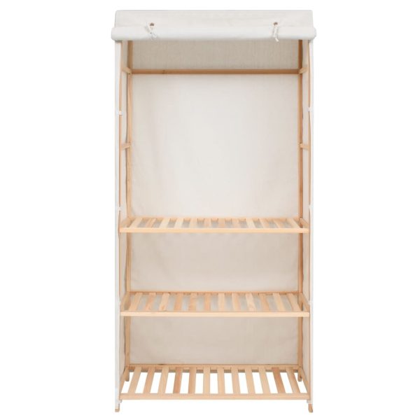 Roupeiro/guarda-roupa 3 prateleiras 79x40x170 cm - Image 2