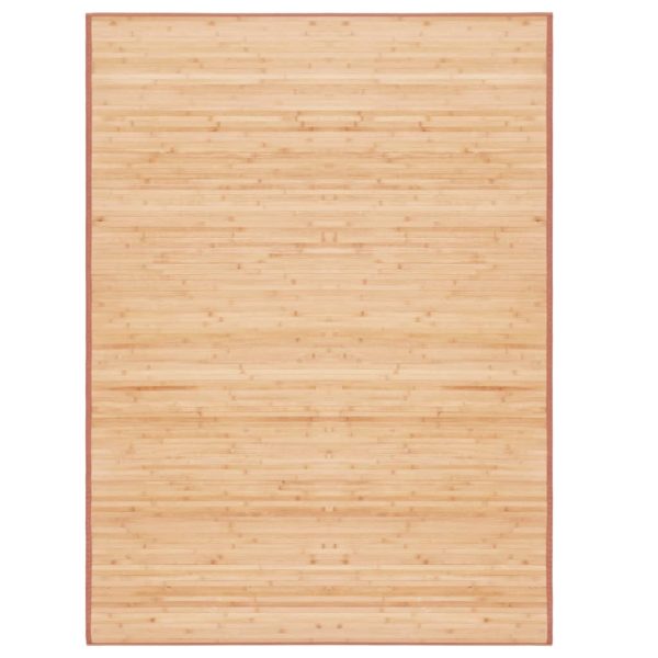 Tapete de bambu 160x230 cm castanho