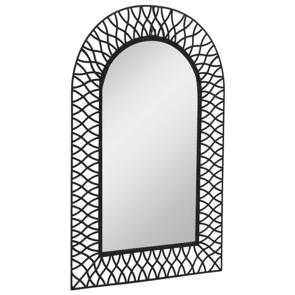 Espelho de parede arqueado para jardim 50x80 cm preto - Image 2