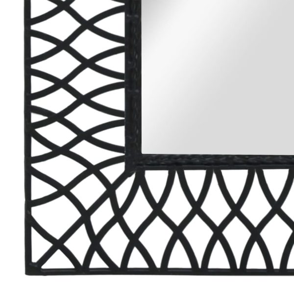 Espelho de parede arqueado para jardim 50x80 cm preto - Image 4