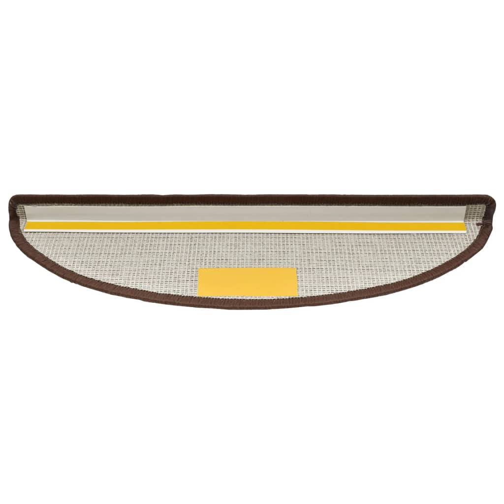 Tapetes de escada 15 pcs 56x17x3 cm castanho café - Image 5