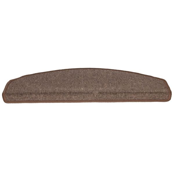 Tapetes de escada 15 pcs 65x24x4 cm castanho café - Image 4