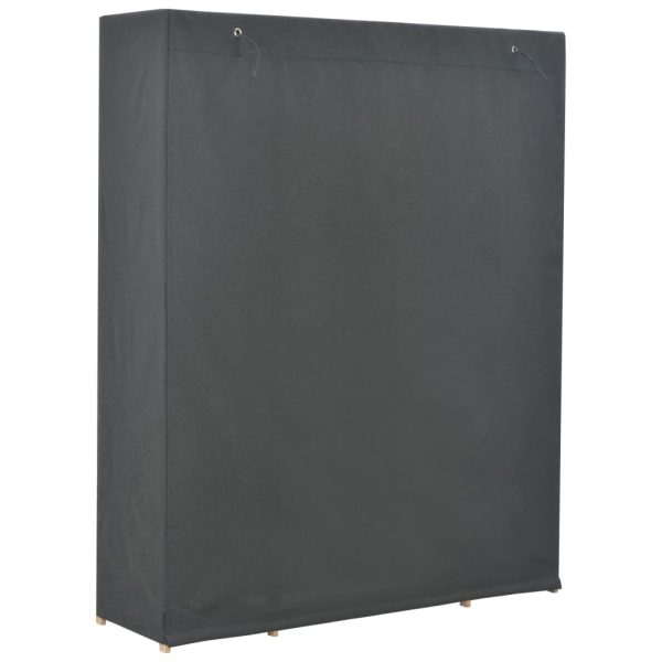Roupeiro 135x40x170 cm tecido cinzento - Image 3