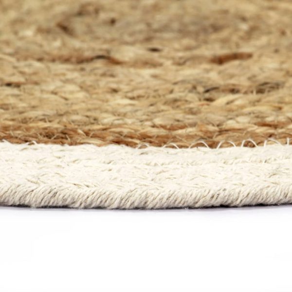 Individuais de mesa 4 pcs juta e algodão 38 cm redondo natural - Image 3