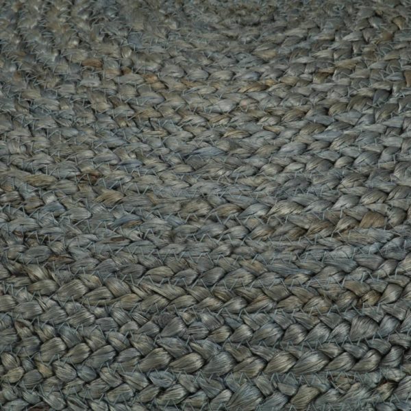 Pufe artesanal 45x30 cm juta verde azeitona - Image 3