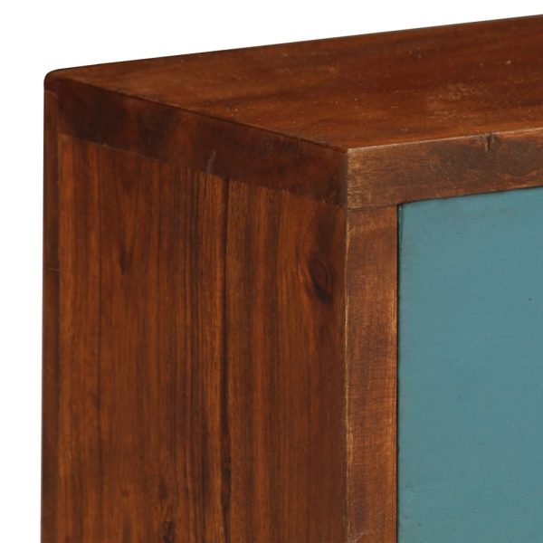Secretária 110x50x90 cm madeira de acácia maciça - Image 5