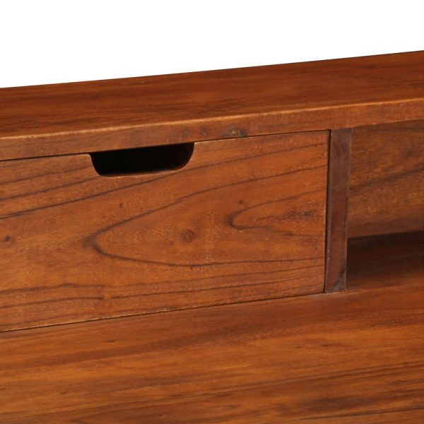 Secretária 110x50x90 cm madeira de acácia maciça - Image 6