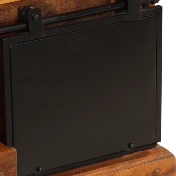 Móvel de TV 110x30x45 cm madeira recuperada maciça - Image 9