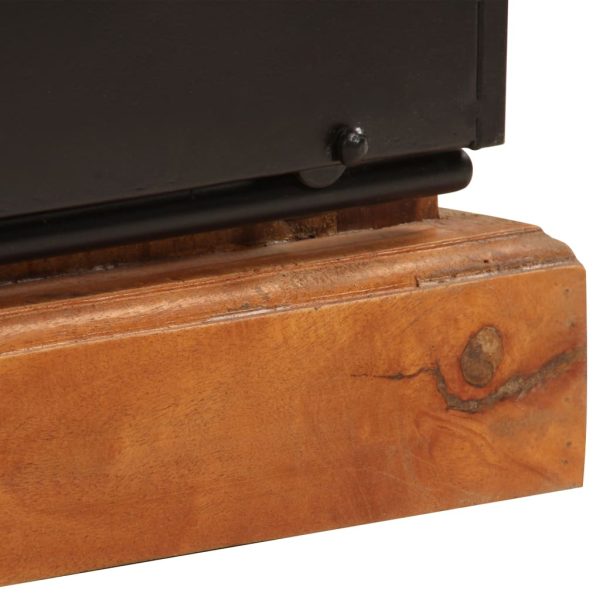 Móvel de TV 110x30x45 cm madeira recuperada maciça - Image 10