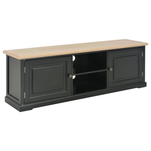 Móvel de TV 120x30x40 cm madeira preto