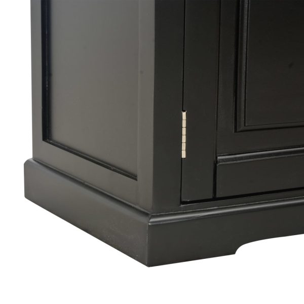 Móvel de TV 120x30x40 cm madeira preto - Image 7