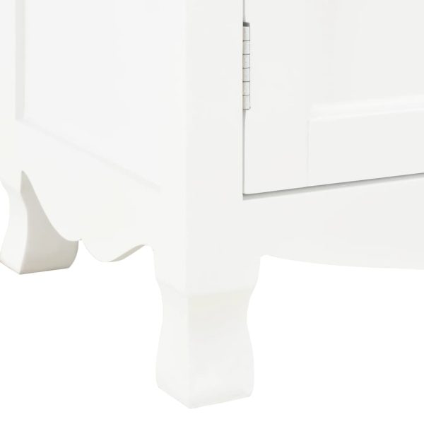 Móvel de TV 120x30x40 cm madeira branco - Image 7