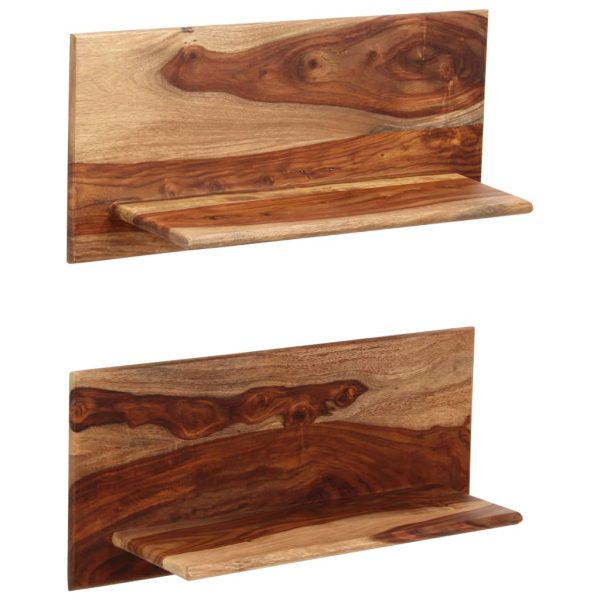 Prateleiras de parede 2 pcs 58x26x20cm madeira sheesham maciça - Image 11