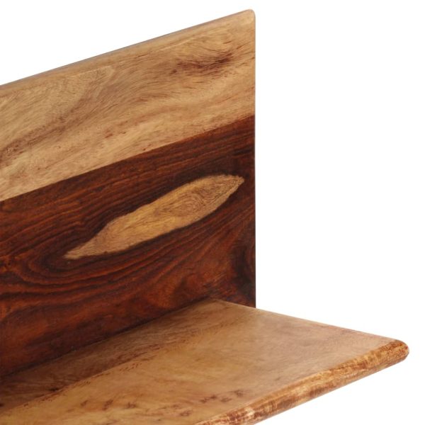 Prateleiras de parede 2 pcs 58x26x20cm madeira sheesham maciça - Image 5