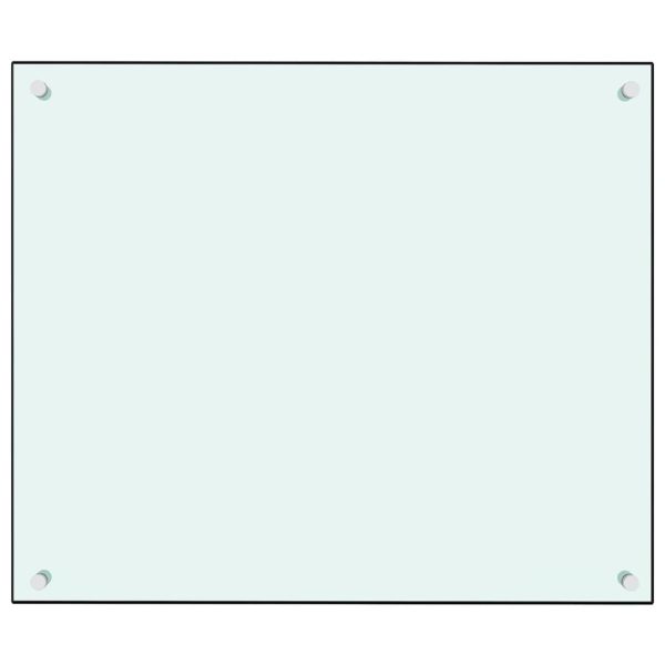 Painel anti-salpicos de cozinha 70x60 cm vidro temperado branco - Image 2
