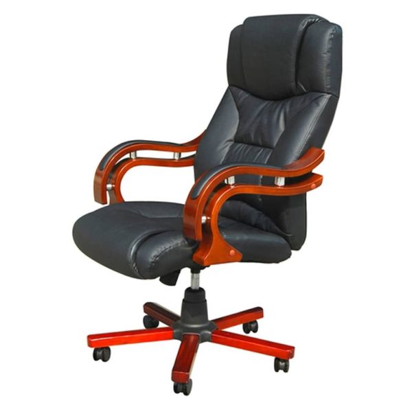 Cadeira de Executivo de Luxo Preto - Image 3