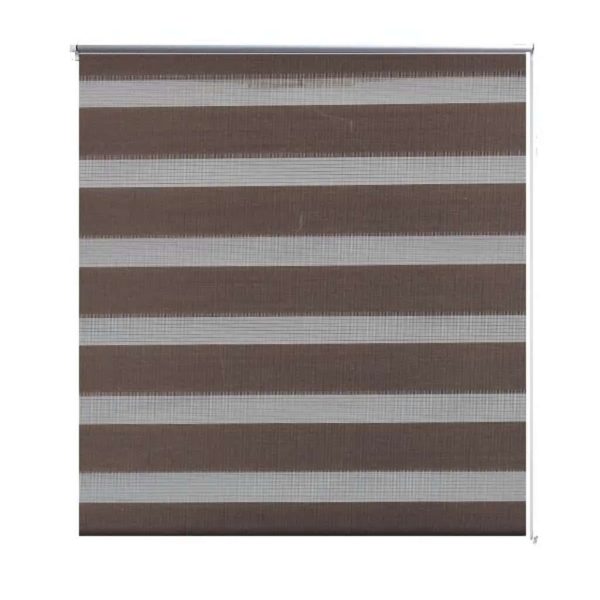 Estore de rolo 60 x 120 cm, linhas de zebra / Café - Image 2