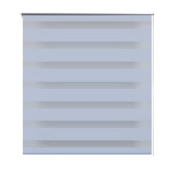 Estore de rolo 70 x 120 cm, linhas de zebra / Branco - Image 2