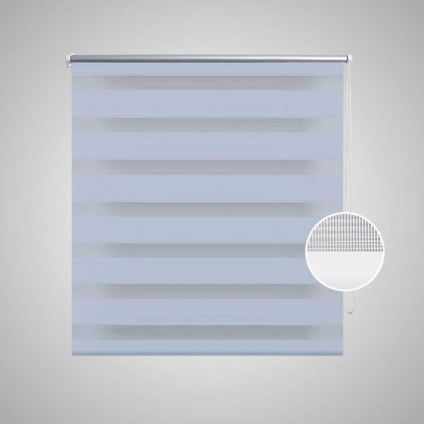 Estore de rolo 70 x 120 cm, linhas de zebra / Branco - Image 3