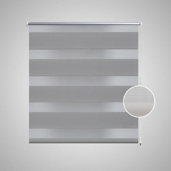 Estore de rolo 80 x 175 cm, linhas de zebra / Cinza - Image 3