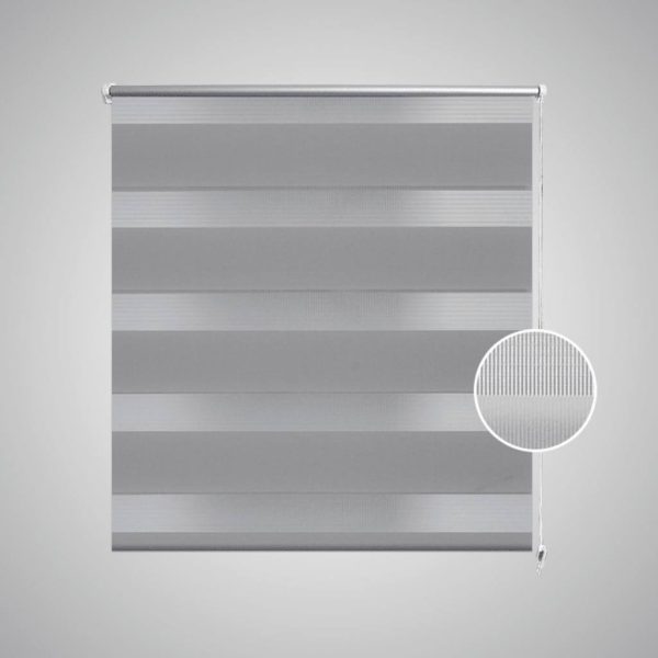 Estore de rolo 90 x 150 cm, linhas de zebra / Cinza - Image 3