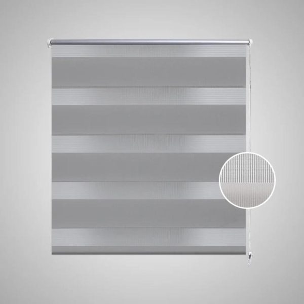 Estore de rolo 100 x 175 cm, linhas de zebra / Cinza - Image 3