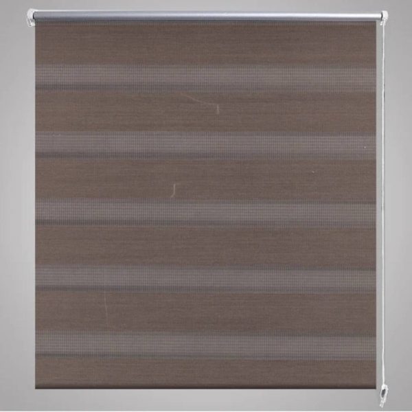 Estore de rolo 100 x 175 cm, linhas de zebra / Café - Image 4