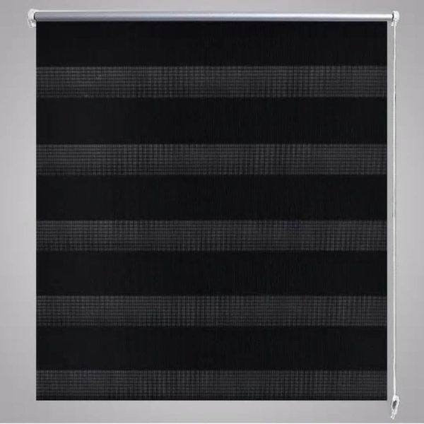 Estore de rolo 120 x 230 cm, linhas de zebra / Preto - Image 4