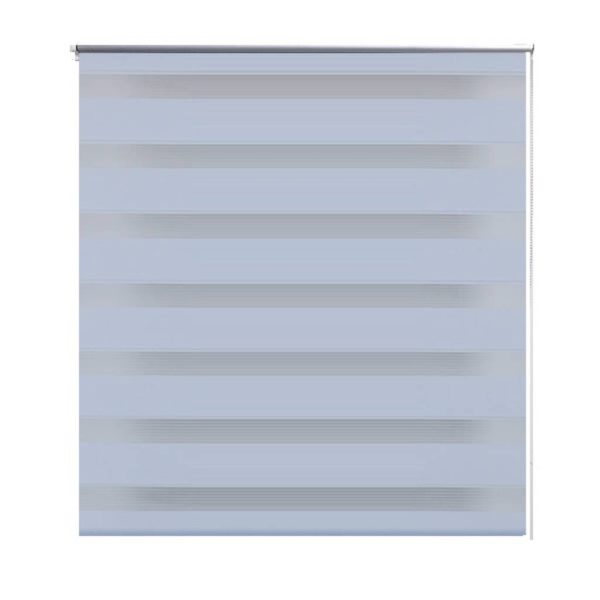 Estore de rolo 140 x 175 cm, linhas de zebra / Branco - Image 2